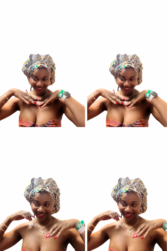 African Ankara Decorative Bonnets