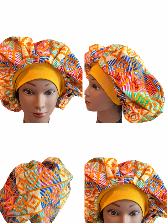 African Ankara Decorative Bonnets