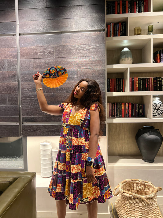 Fabric fan / African fan / ankara fan