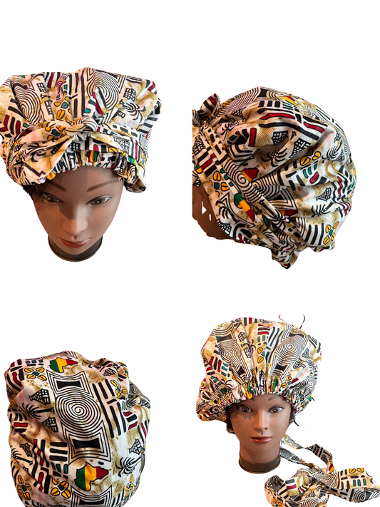 African Ankara Decorative Bonnets