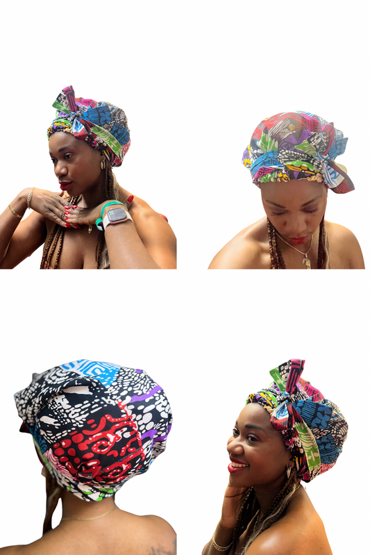 African Ankara Decorative Bonnets