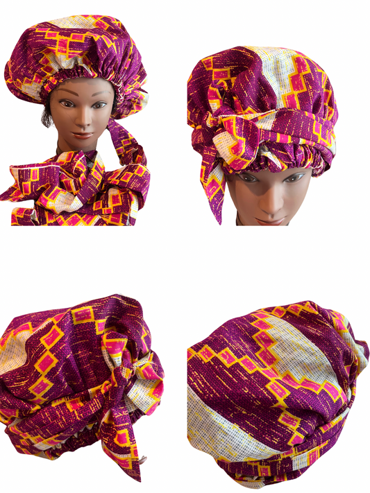 African Ankara Decorative Bonnets