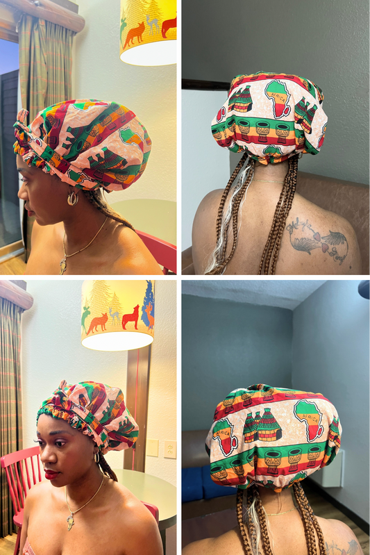 African Ankara Decorative Bonnets