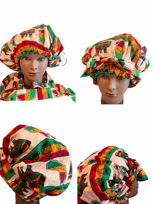 African Ankara Decorative Bonnets