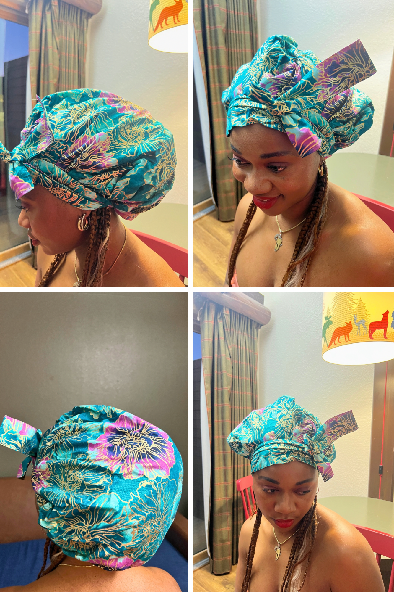 African Ankara Decorative Bonnets