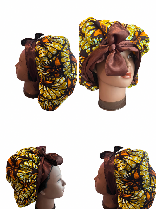 African Ankara Decorative Bonnets