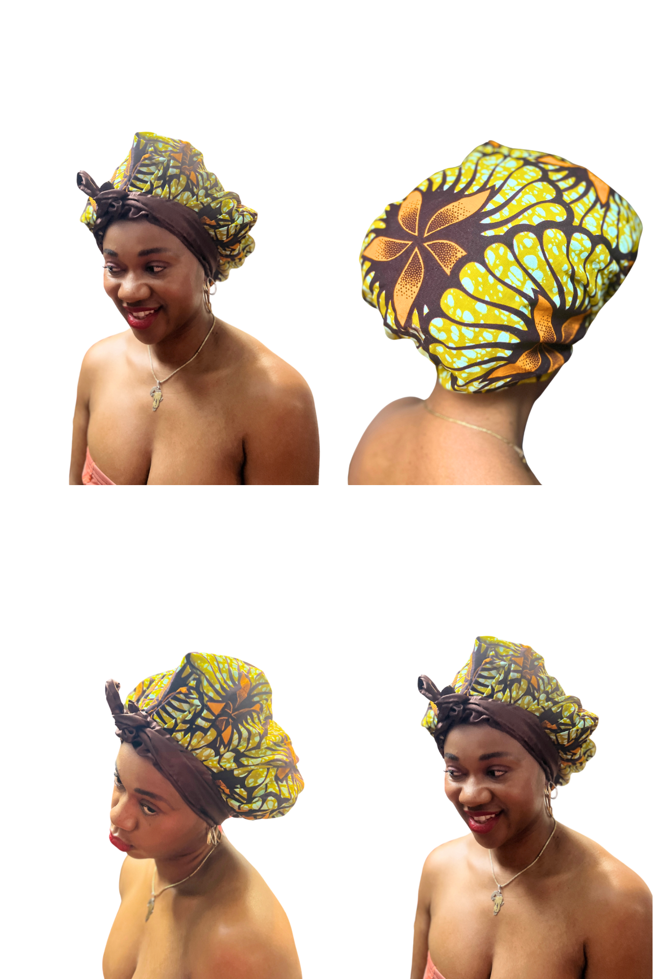 African Ankara Decorative Bonnets