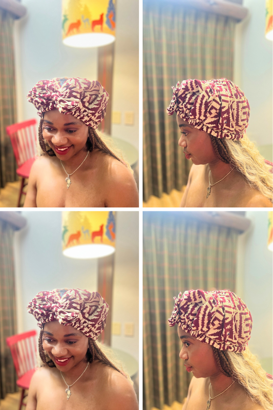 African Ankara Decorative Bonnets